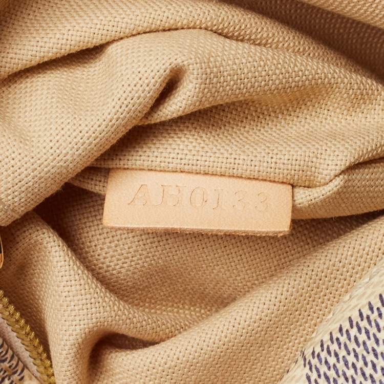 Pre Owned Louis Vuitton Damier Azur Canvas Soffi Bag
