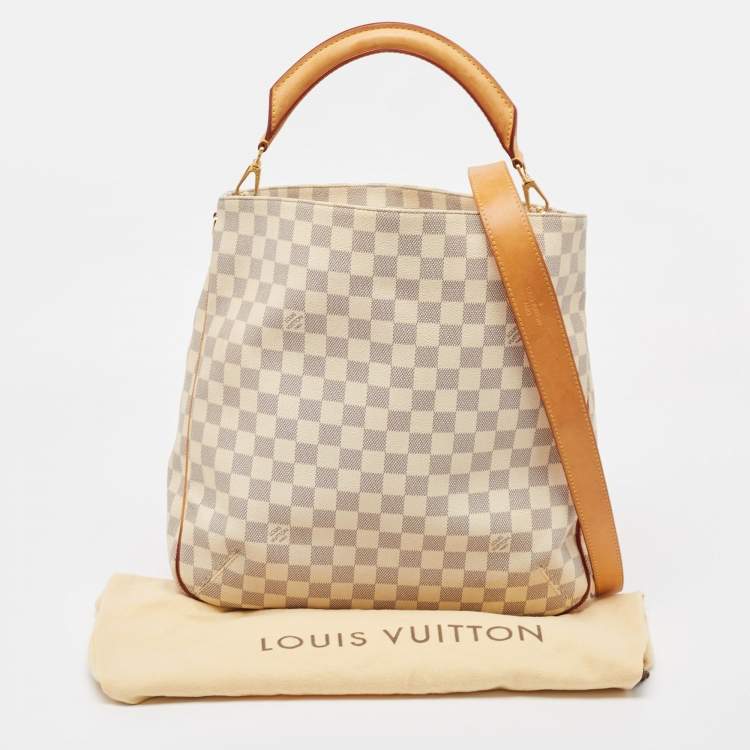 Pre Owned Louis Vuitton Damier Azur Canvas Soffi Bag