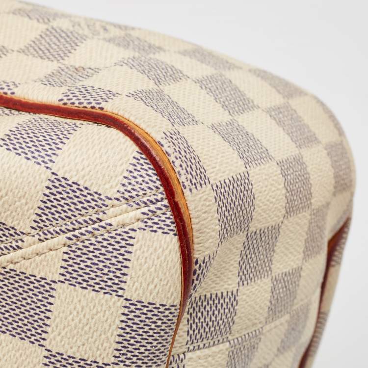 Pre Owned Louis Vuitton Damier Azur Canvas Soffi Bag