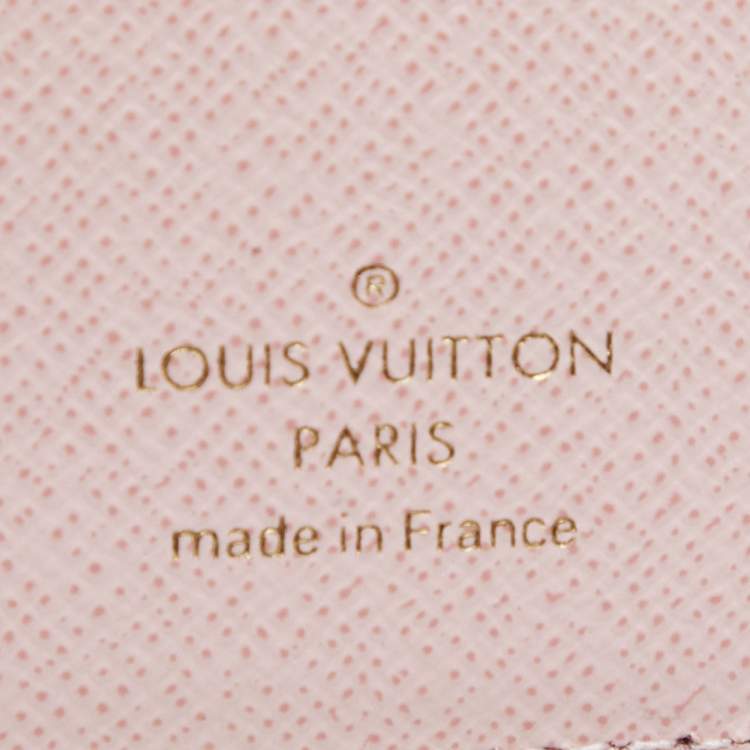 Pre Owned Louis Vuitton Rose Ballerine Monogram Canvas Zoe Wallet