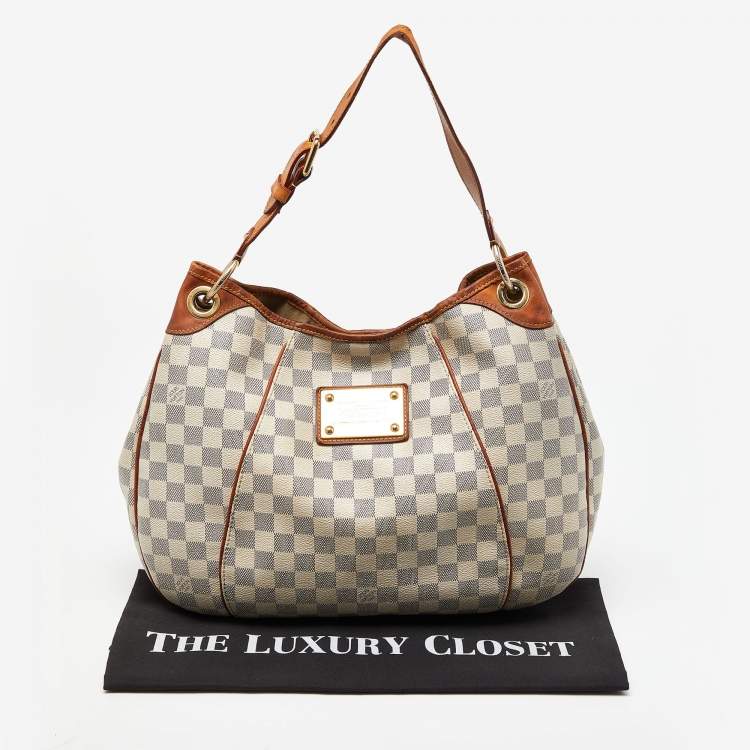 Pre Owned Louis Vuitton Damier Azur Canvas Galliera PM Bag