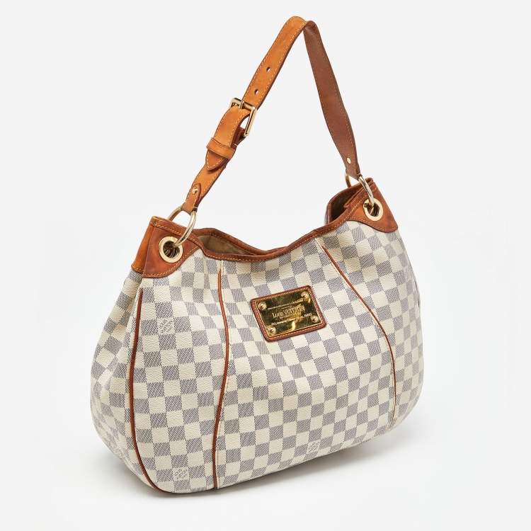 Pre Owned Louis Vuitton Damier Azur Canvas Galliera PM Bag