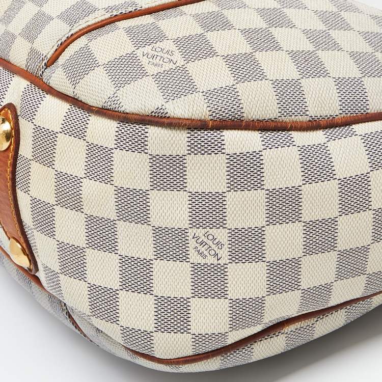 Pre Owned Louis Vuitton Damier Azur Canvas Galliera PM Bag