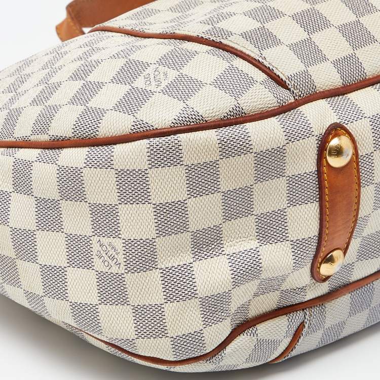Pre Owned Louis Vuitton Damier Azur Canvas Galliera PM Bag