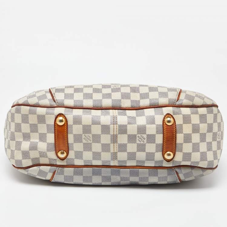 Pre Owned Louis Vuitton Damier Azur Canvas Galliera PM Bag