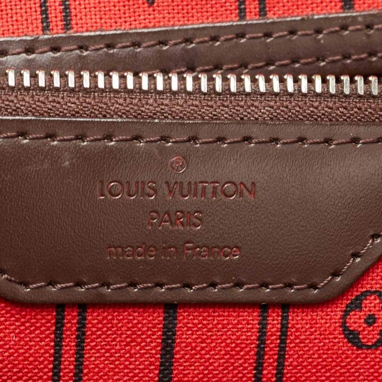 Pre Owned Louis Vuitton Damier Ebene Canvas Neverfull GM Bag