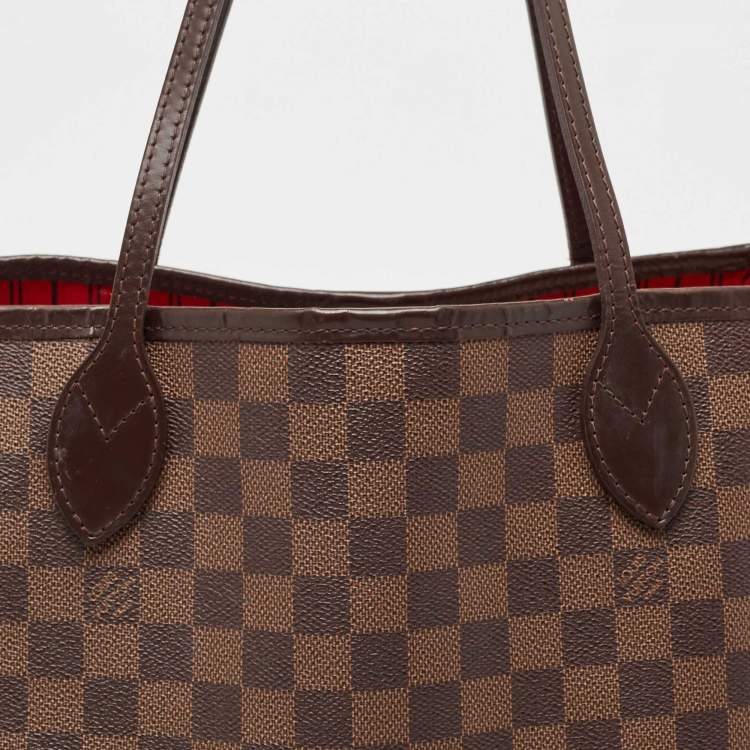 Pre Owned Louis Vuitton Damier Ebene Canvas Neverfull GM Bag