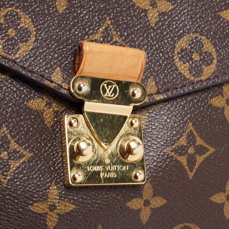 Pre Owned Louis Vuitton Monogram Canvas Pochette Metis Bag