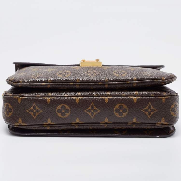 Pre Owned Louis Vuitton Monogram Canvas Pochette Metis Bag