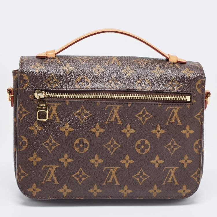 Pre Owned Louis Vuitton Monogram Canvas Pochette Metis Bag