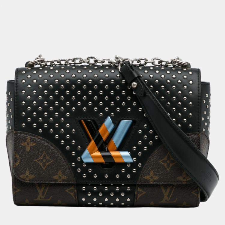 Louis Vuitton Black Monogram Studded Twist mm