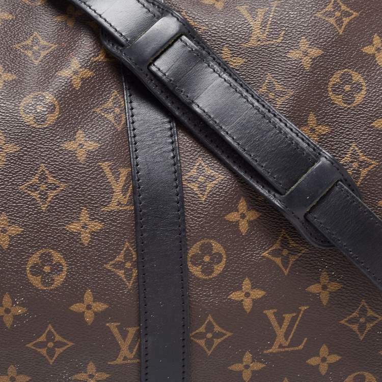 Pre Owned Louis Vuitton Brown Canvas Monogram Keepall Bandouliere 45 Duffel Bag