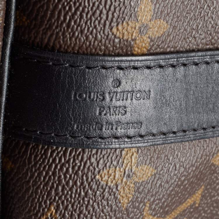 Pre Owned Louis Vuitton Brown Canvas Monogram Keepall Bandouliere 45 Duffel Bag