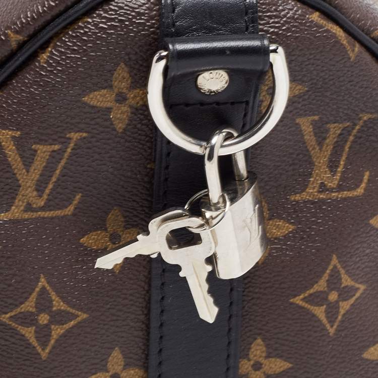 Pre Owned Louis Vuitton Brown Canvas Monogram Keepall Bandouliere 45 Duffel Bag