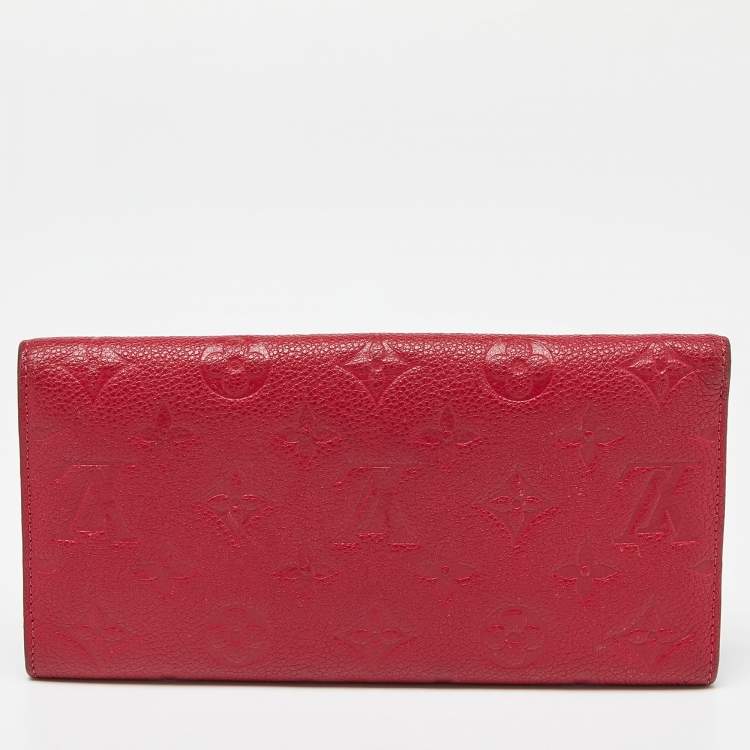 Pre Owned Louis Vuitton Jaipur Monogram Empreinte Leather Curieuse Wallet