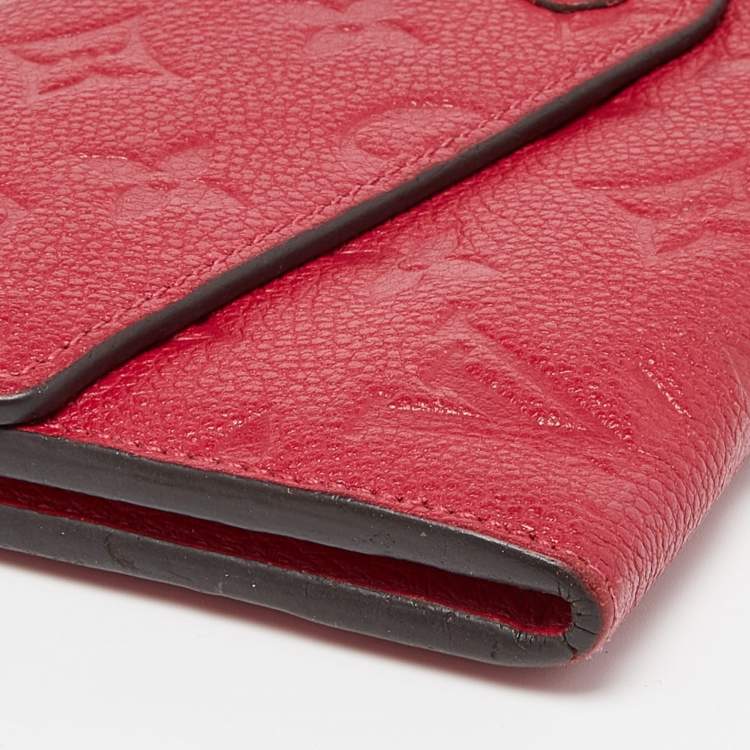 Pre Owned Louis Vuitton Jaipur Monogram Empreinte Leather Curieuse Wallet