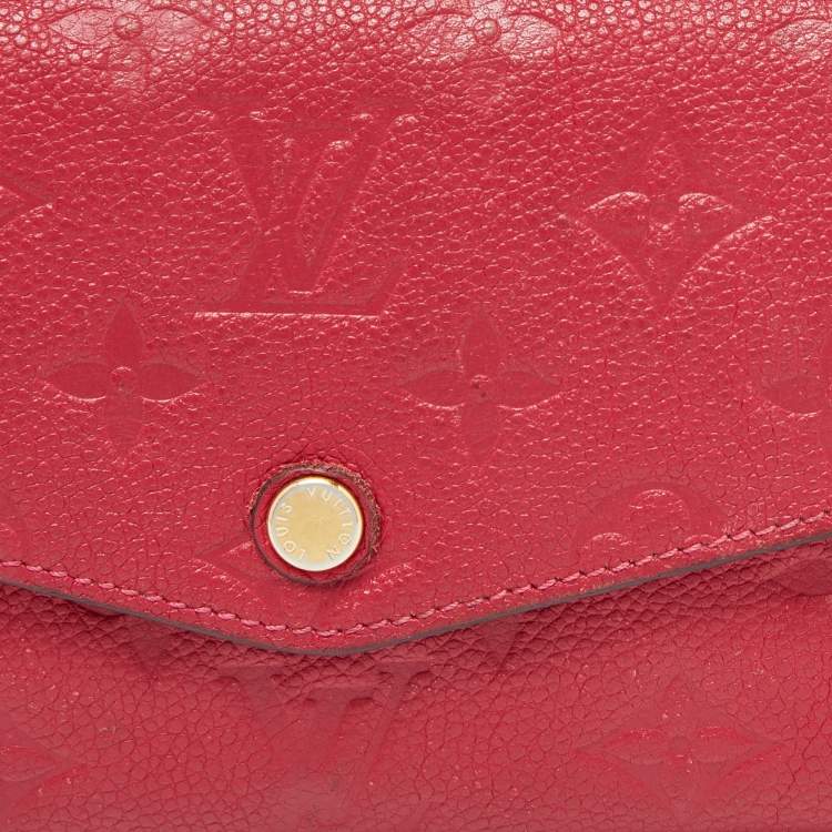 Pre Owned Louis Vuitton Jaipur Monogram Empreinte Leather Curieuse Wallet