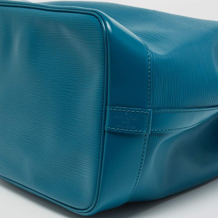 Pre Owned Louis Vuitton Cyan Epi Leather Noe Bag