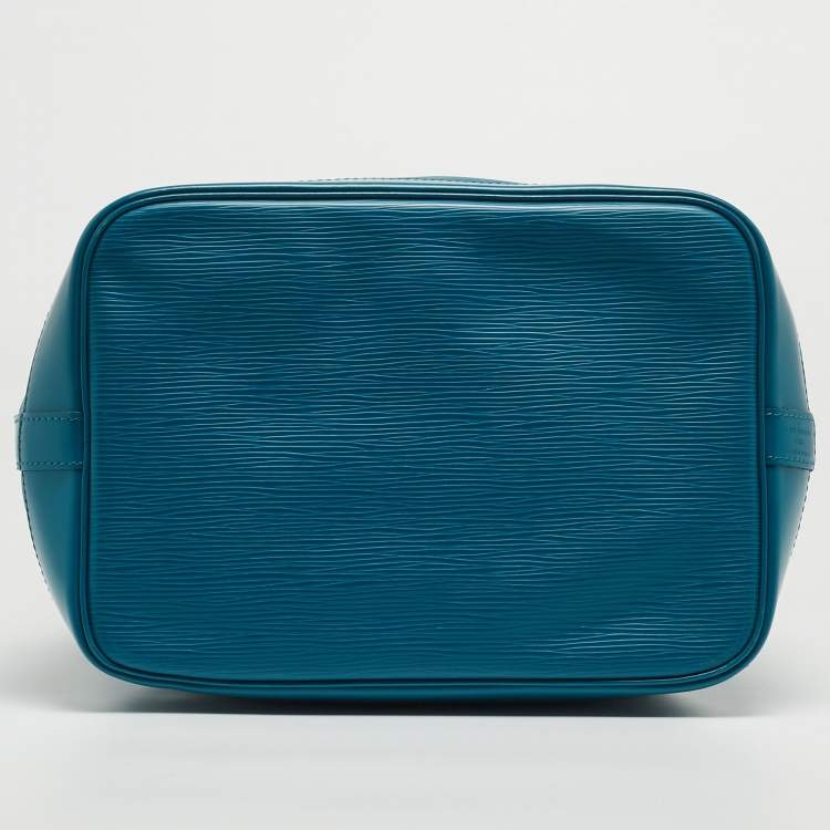 Pre Owned Louis Vuitton Cyan Epi Leather Noe Bag