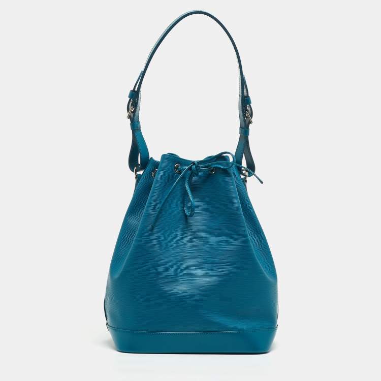 Pre Owned Louis Vuitton Cyan Epi Leather Noe Bag