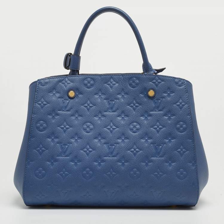 Pre Owned Louis Vuitton Iris Monogram Empreinte Leather Montaigne MM Bag