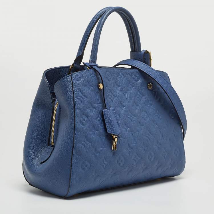 Pre Owned Louis Vuitton Iris Monogram Empreinte Leather Montaigne MM Bag