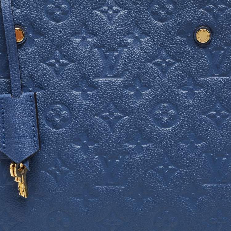 Pre Owned Louis Vuitton Iris Monogram Empreinte Leather Montaigne MM Bag