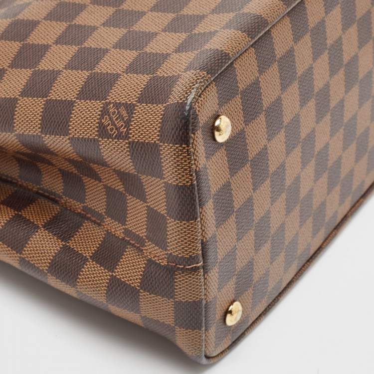 Pre Owned Louis Vuitton Damier Ebene Canvas Kensington V Bag