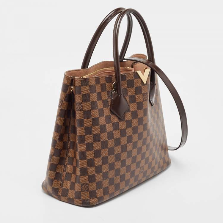 Pre Owned Louis Vuitton Damier Ebene Canvas Kensington V Bag