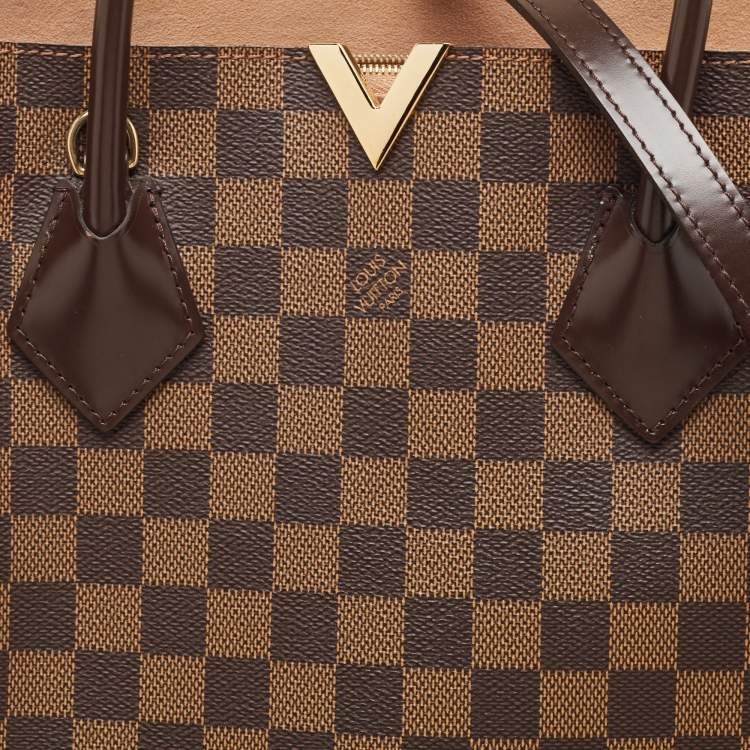 Pre Owned Louis Vuitton Damier Ebene Canvas Kensington V Bag