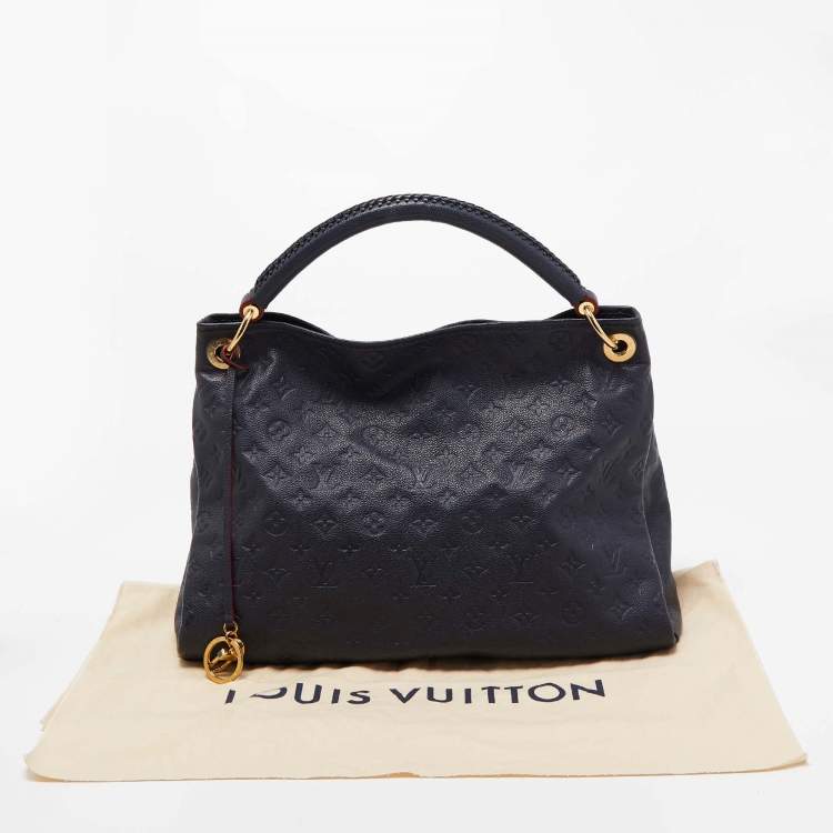 Pre Owned Louis Vuitton Dark Blue Monogram Empreinte Leather Artsy MM Bag