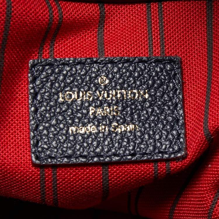 Pre Owned Louis Vuitton Dark Blue Monogram Empreinte Leather Artsy MM Bag