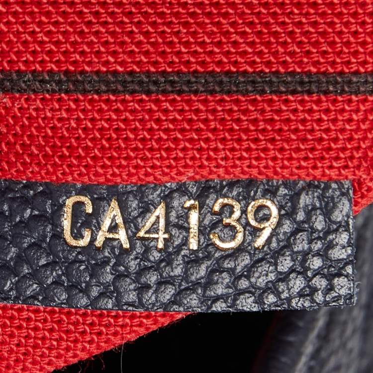 Pre Owned Louis Vuitton Dark Blue Monogram Empreinte Leather Artsy MM Bag