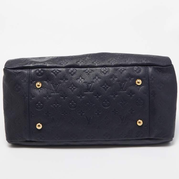 Pre Owned Louis Vuitton Dark Blue Monogram Empreinte Leather Artsy MM Bag