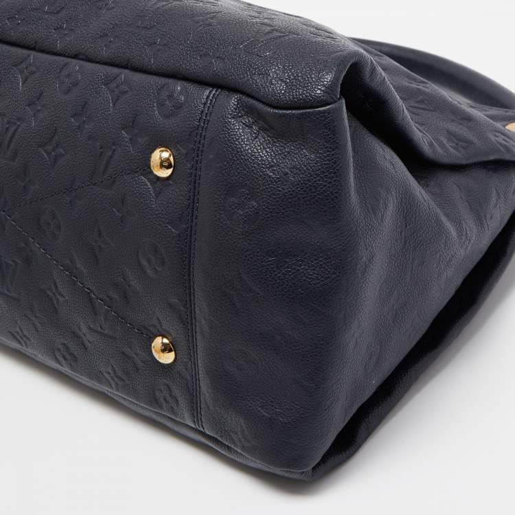 Pre Owned Louis Vuitton Dark Blue Monogram Empreinte Leather Artsy MM Bag