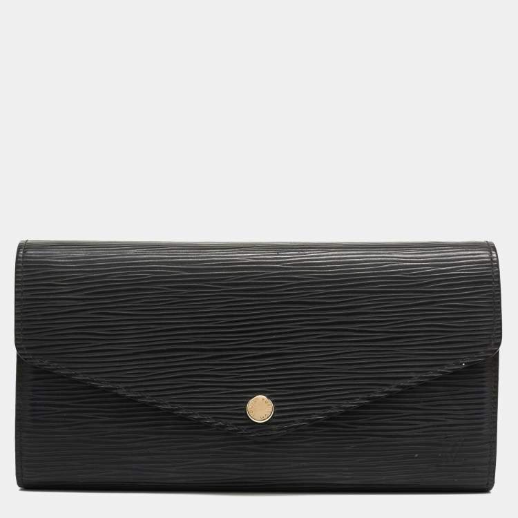 Pre Owned Louis Vuitton Black Epi Leather Sarah Wallet