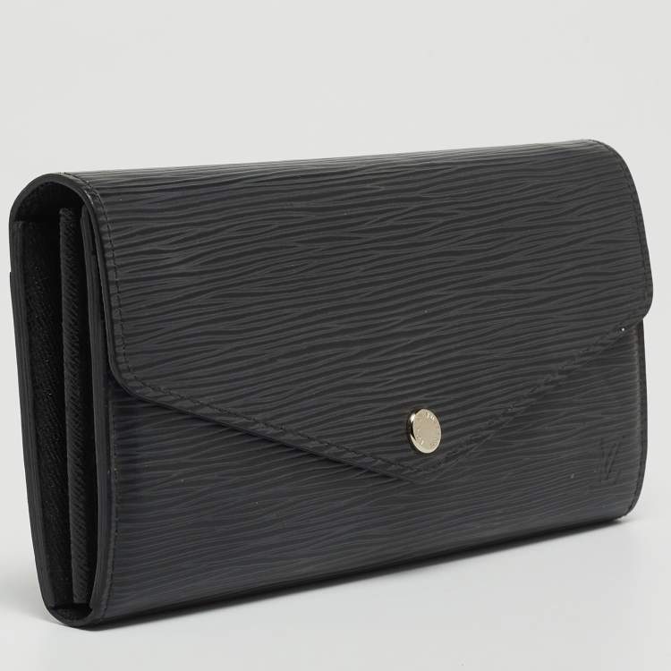 Pre Owned Louis Vuitton Black Epi Leather Sarah Wallet