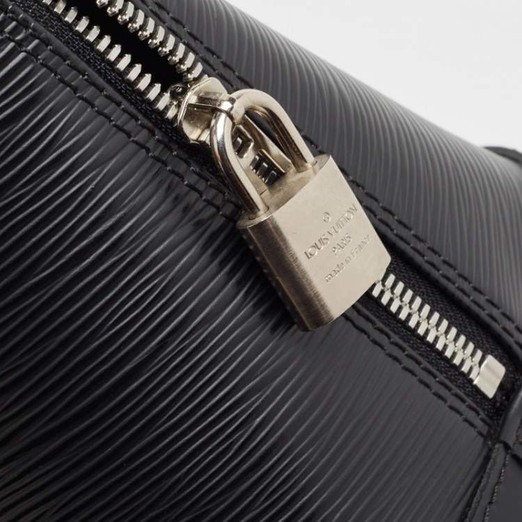 Pre Owned Louis Vuitton Black Epi Leather Alma PM Bag