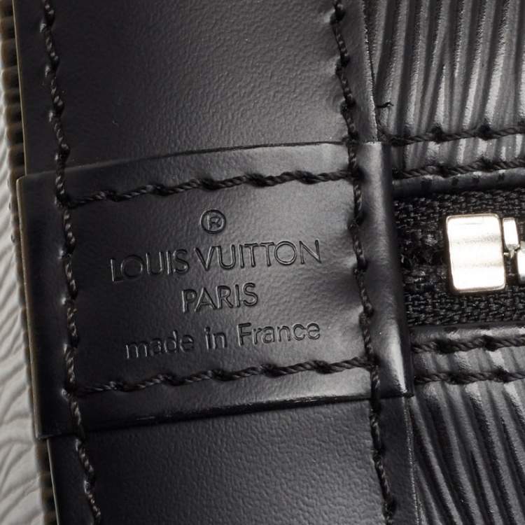 Pre Owned Louis Vuitton Black Epi Leather Alma PM Bag