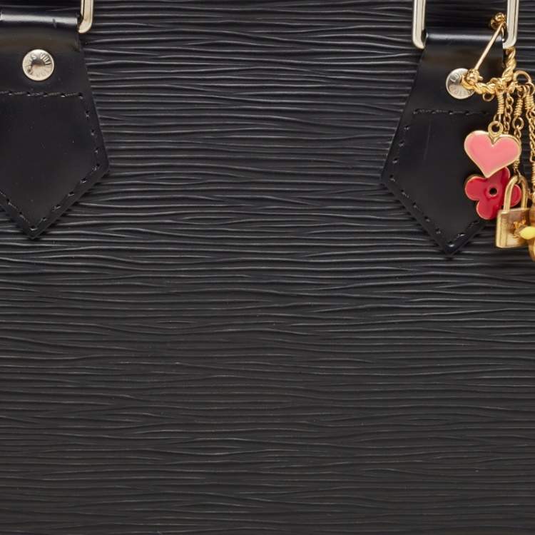 Pre Owned Louis Vuitton Black Epi Leather Alma PM Bag