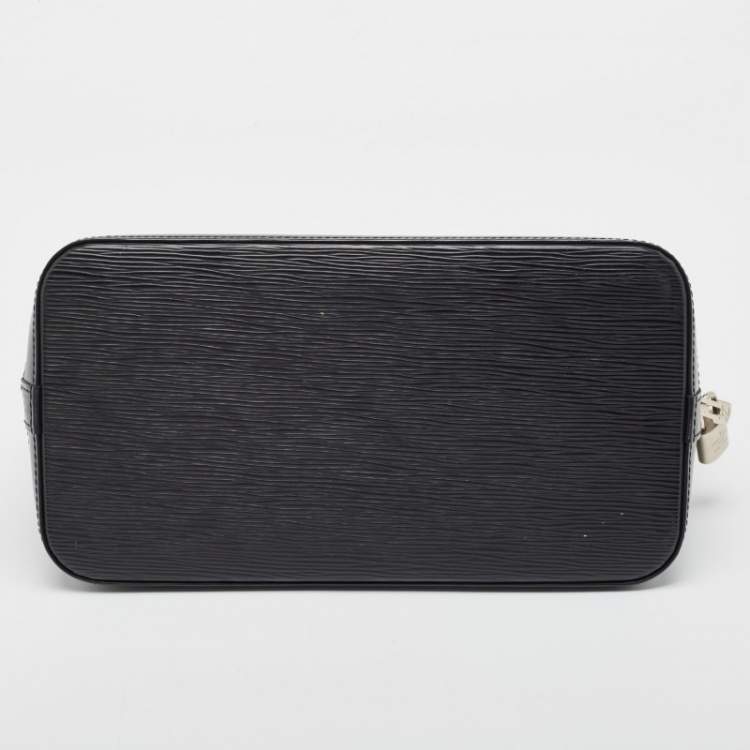 Pre Owned Louis Vuitton Black Epi Leather Alma PM Bag