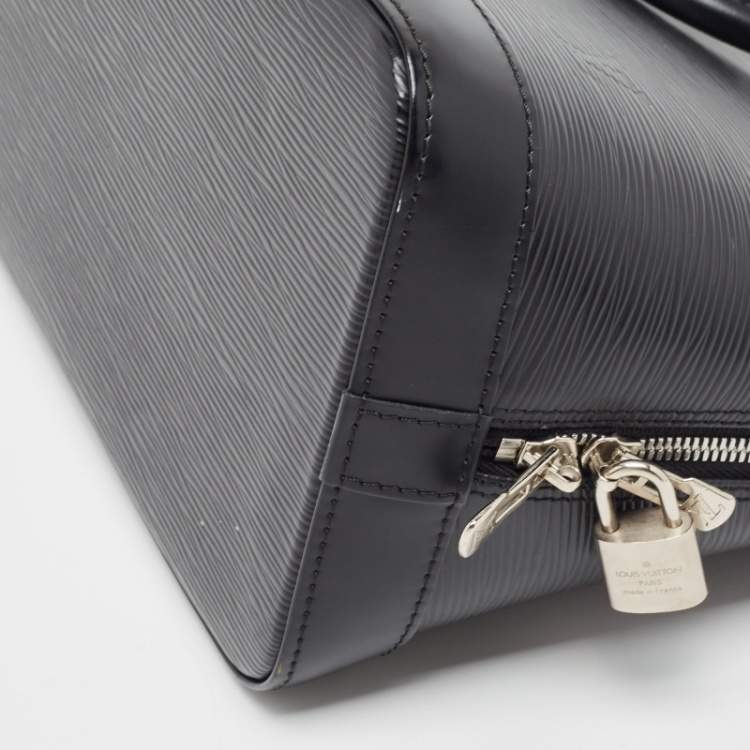 Pre Owned Louis Vuitton Black Epi Leather Alma PM Bag