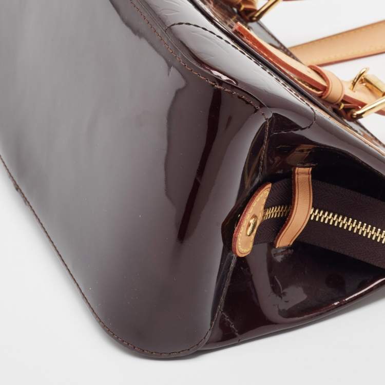 Pre Owned Louis Vuitton Amarante Monogram Vernis Rosewood Avenue Bag