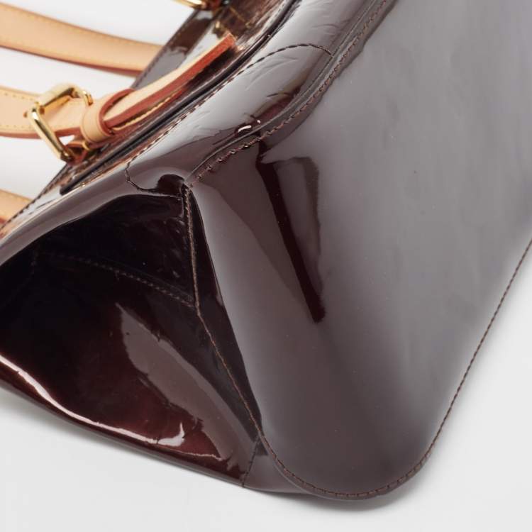 Pre Owned Louis Vuitton Amarante Monogram Vernis Rosewood Avenue Bag