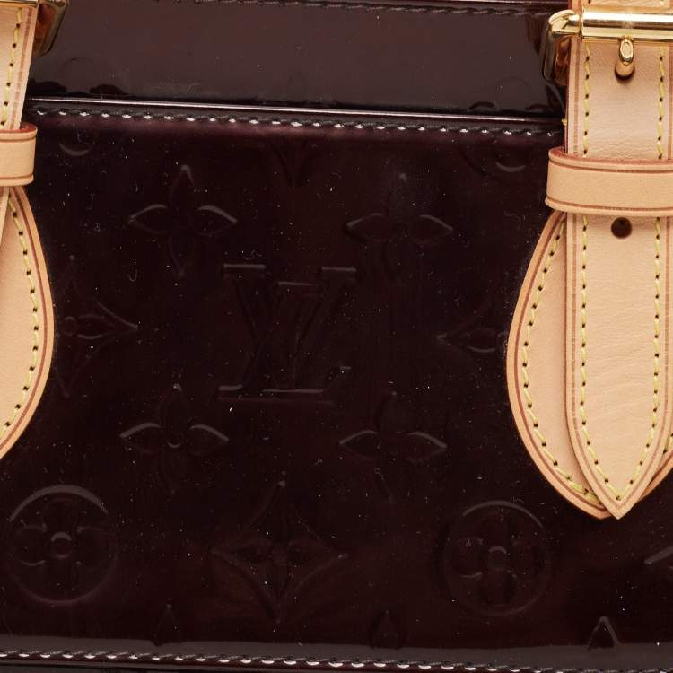 Pre Owned Louis Vuitton Amarante Monogram Vernis Rosewood Avenue Bag