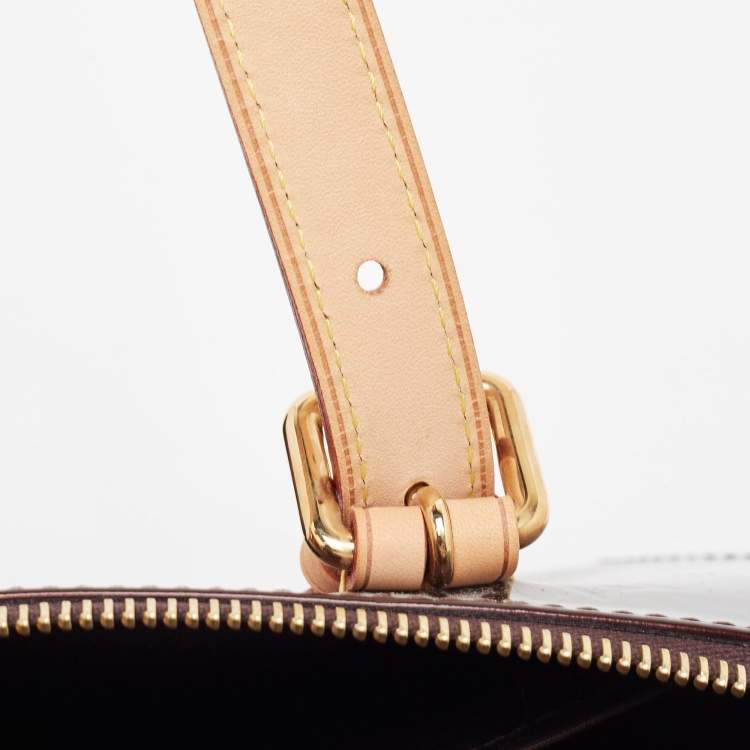 Pre Owned Louis Vuitton Amarante Monogram Vernis Rosewood Avenue Bag