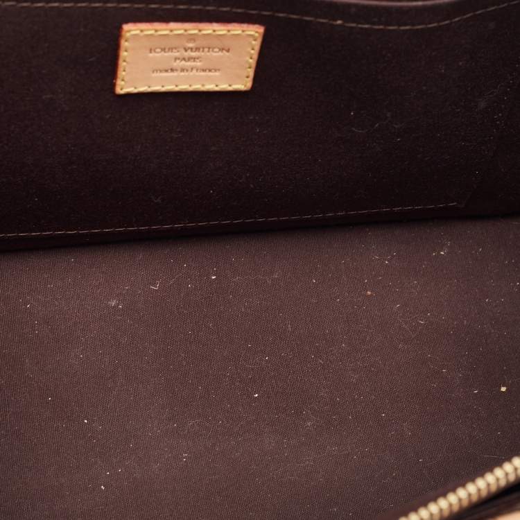 Pre Owned Louis Vuitton Amarante Monogram Vernis Rosewood Avenue Bag