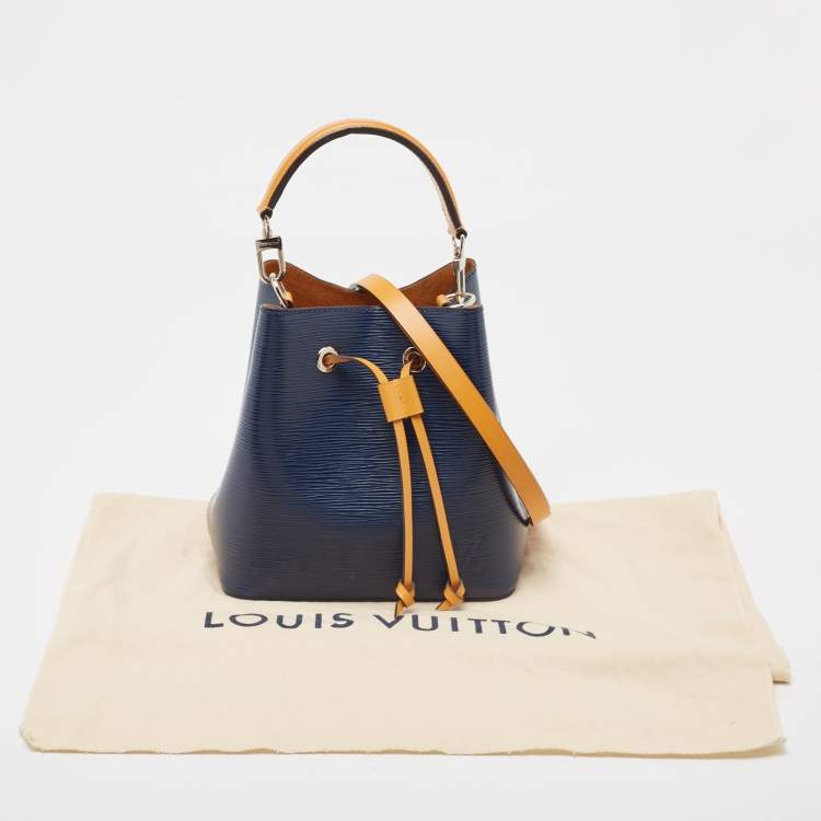 Pre Owned Louis Vuitton Indigo/Safran Epi Leather NeoNoe BB Bag