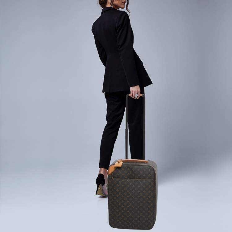 Pre Owned Louis Vuitton Monogram Canvas Pegase Legere 50 Luggage