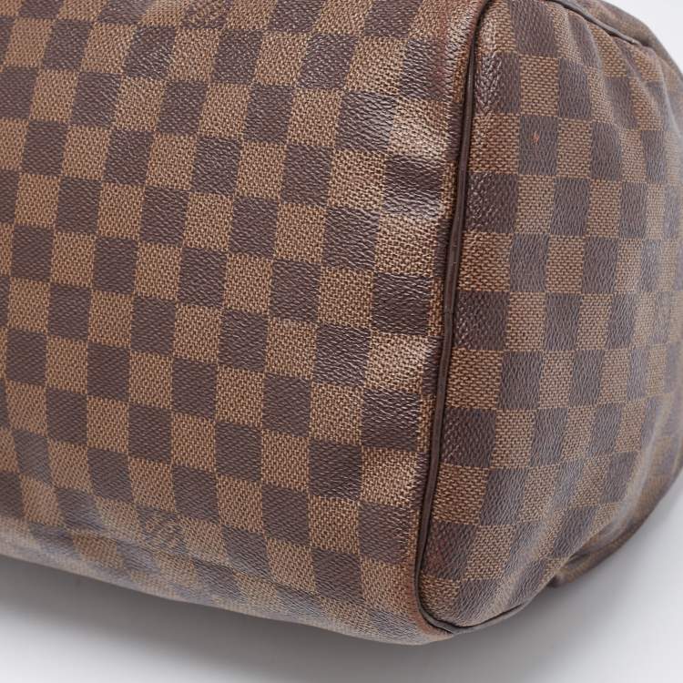 Pre Owned Louis Vuitton Damier Ebene Canvas Speedy 35 Bag